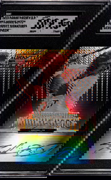  2013 Panini Prizm Perennial Draft Picks MOOKIE BETTS Prospect Signatures SILVER Prizm AUTO SGC 9.5 / 10 RC