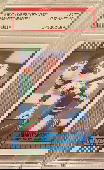 1990 topps traded Emmitt smith rookie RC psa 10