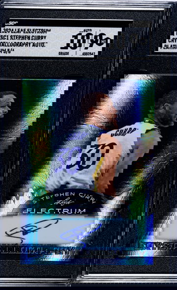 2024 Leaf Electrum C-SC1 STEPHEN CURRY AUTO PLATINUM 5/6 SGC 9/10 AUTO