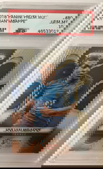 Kylian Mbappe 2018 Prizm World Cup #80 PSA 10