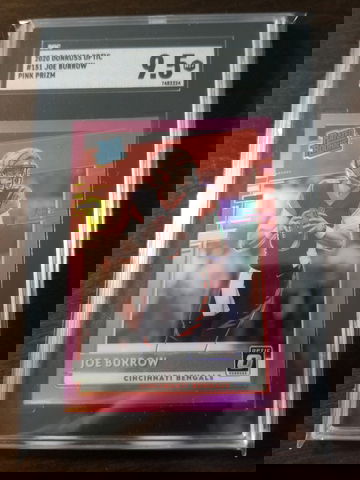 2020 donruss optic joe burrow pink prizm