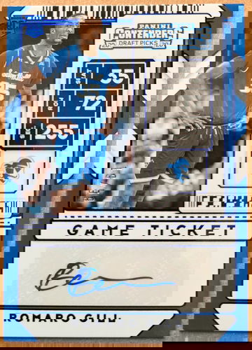 Romaro Gill [Blue Autograph] #104 2020 Panini Contenders Draft Pick, 19/99