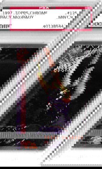 Tracy McGrady 1997 Topps Chrome Rookie #125 PSA9