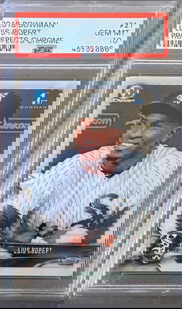 2018 Bowman Prospects Chrome Luis Robert #21 - PSA 10