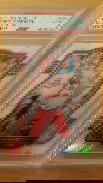 Patrick Mahomes Select Silver Prizm PSA 9