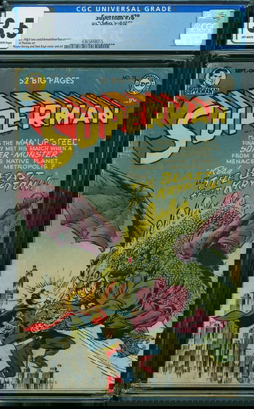 SUPERMAN #78, CGC 3.5 VG-