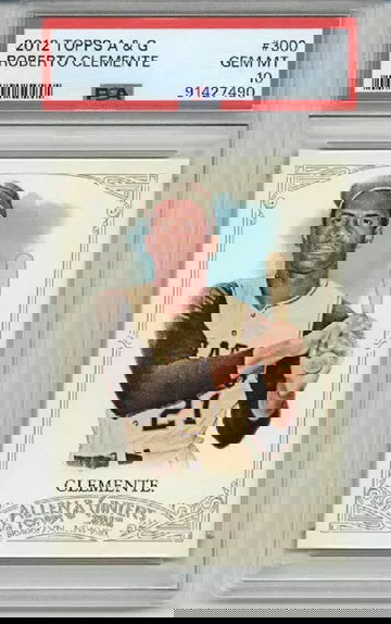 2012 TOPPS ALLEN & GINTER #300 ROBERTO CLEMENTE PITTSBURGH PIRATES PSA 10 RARE