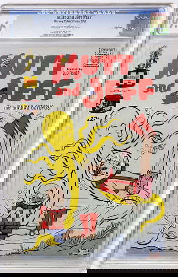 MUTT AND JEFF #137, CGC 9.6 NM+ --- HIGHEST GRADED