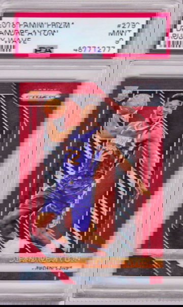 2018-19 Panini Prizm Ruby Wave Deandre Ayton Rookie PSA 9