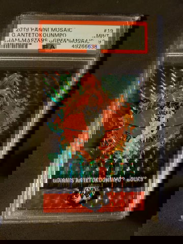 2019 Mosaic Jam Masters Green Giannis Antetokounmpo PSA 9