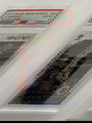 2019 Hoops Premium Stock #259 Ja Morant Silver Laser PSA 10