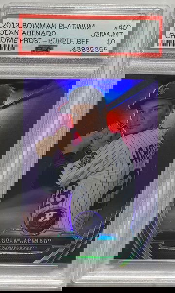 2013 Bowman Platinum Nolan Arenado Purple Refractor PSA 10