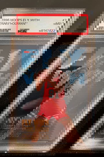 1996 Hoops Fly With Dennis Rodman PSA 9 