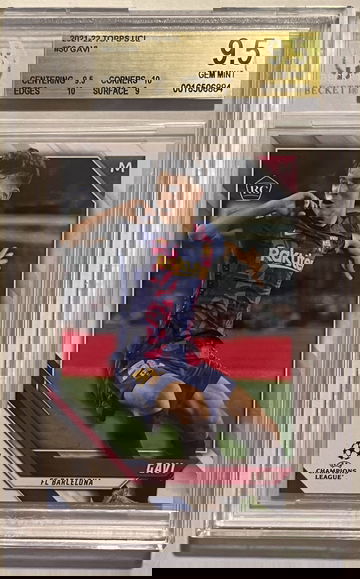 2021-22 Topps UCL Gavi RC BGS 9.5 FC Barcelona