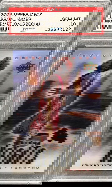 2003 upper Deck Lebron James City Heights Redemption