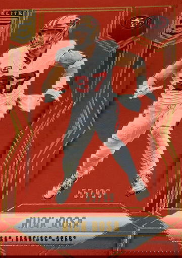 Nick Bosa 2025 Panini Donruss Elite Football Red /99 #93