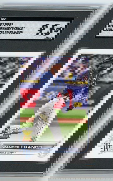 💎2022 Topps Series 1 WANDER FRANCO ADVANCED STATS SP RC /300 SGC 9.5 🔥POP 4 🦁