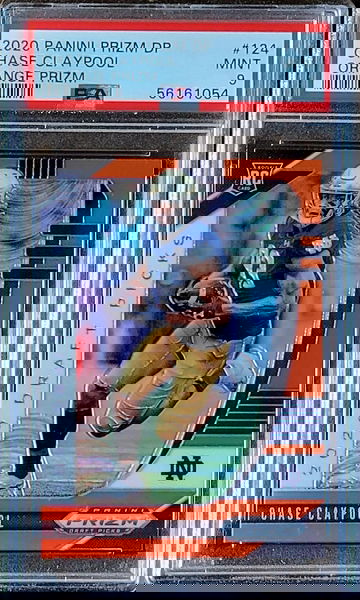 2020 CHASE CLAYPOOL Panini ORANGE Prizm PSA 9 Rookie RC #124