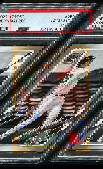 2021 Topps Bobby Dalbec #26 Gold /2021 PSA 10 RC Rookie Card