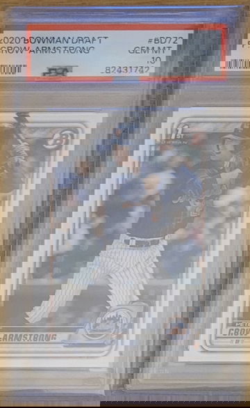 2020 Bowman Draft Pete Crow-Armstrong #BD72 PSA Gem MT 10