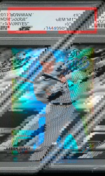 2017 Bowman #9 Aaron Judge R.O.Y. PSA 10 RC