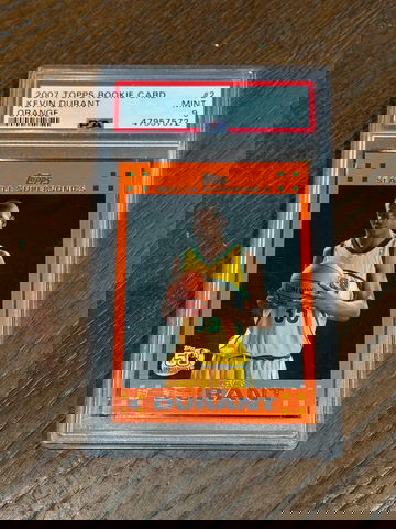 2007 Topps Kevin Durant Orange PSA 9