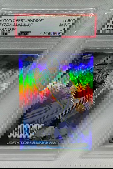 2010 Topps Chrome Peyton Manning Refractor #C50 PSA 9 