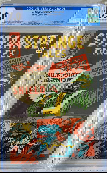 Strange Tales #135 (1965) CGC 7.0 -- O/w to white; 1st Nick Fury of S.H.I.E.L.D.