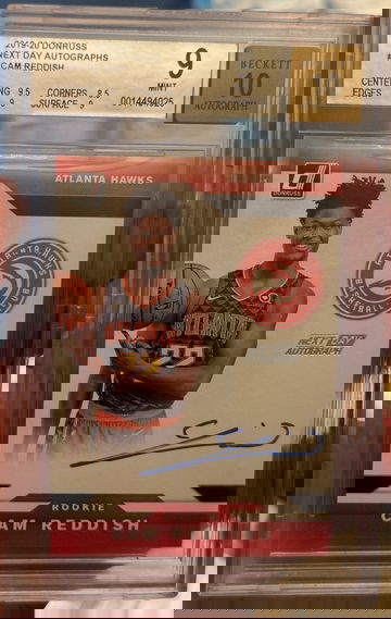 2019 Panini Donruss Cam Reddish Next Day Autograph BGS 9 Auto 10