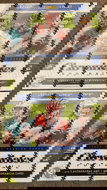 2020 Panini Chronicles Football Hobby Box Lot of 2