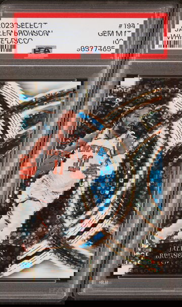 2023 Panini Select White Disco /75 #194 Jalen Brunson PSA 10