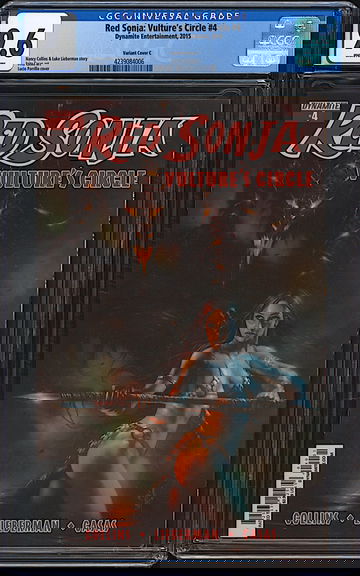 Red Sonja Vulture's Circle #4 CGC 9.6 WHITE Dynamite 2015 Lucio Parrillo Cover