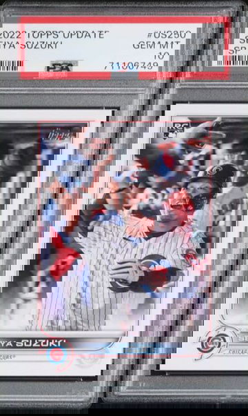  2022 Topps Update Seiya Suzuki US250 Short Print - PSA 10 -Chicago Cubs
