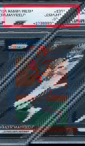 2018 Prizm PSA 10 Baker Mayfield #201 RC 