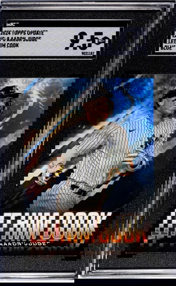 2024 Topps Update #LHC-8 Aaron Judge Let Him Cook Blue SGC 9.5