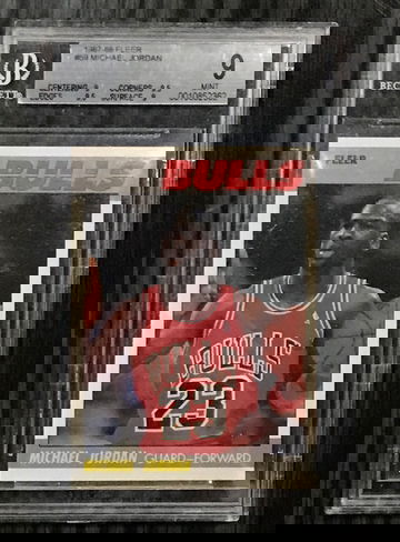 1987-88 Fleer Michael Jordan BGS 9 w. 2 9.5’s 