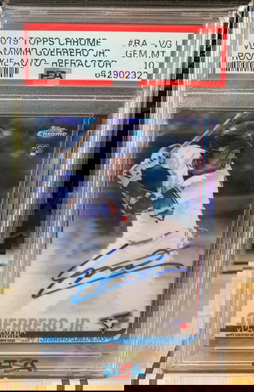 2019 Topps Chrome Vladimir Guerrero Jr Rookie Autograph Refractor PSA 10