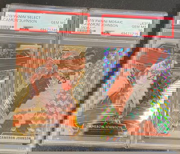 Cameron Johnson Select & Mosaic PSA 10 Lot