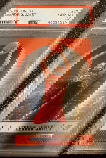 2006 Topps Finest Lebron James #22 PSA 10 GEM MINT