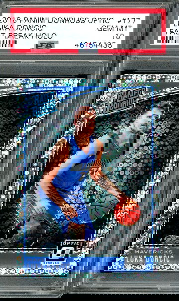 2018 Luka Doncic Rookie Fast Break Holo PSA 10