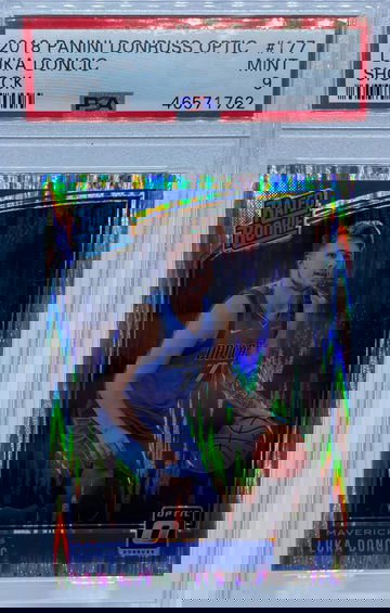 2018 Panini Donruss Optic Luka Doncic SHOCK #177 PSA 9 MINT