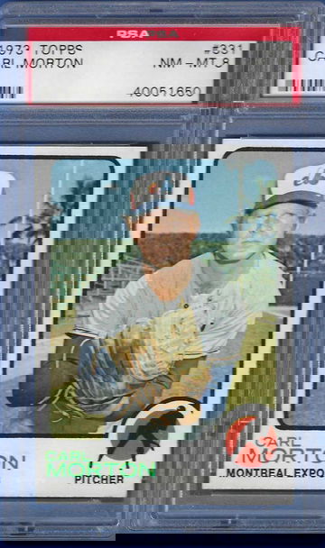 1973 Topps Carl Morton #331 *PSA 8* Montreal Expos