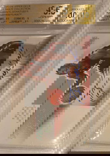 2003-04 upper deck ultimate Collection ultimate signatures Dwyane  Wade BGS 9.5 10 auto 