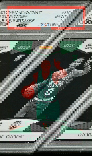 2017-18 NBA PANINI INSTANT JAYSON TATUM RPS ROOKIE PHOTO SHOOT BOSTON CELTICS /472 PSA 9 MINT SP