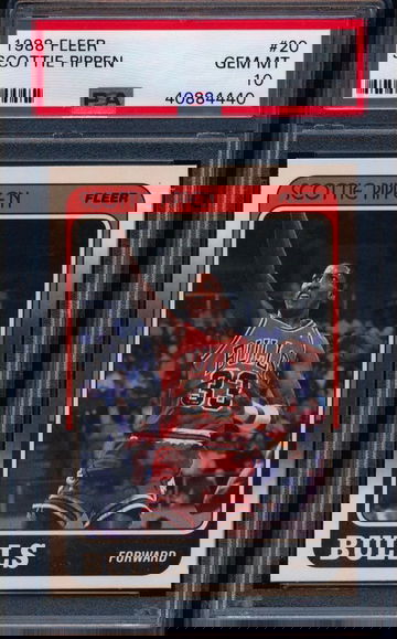1988 Fleer Scottie Pippen RC PSA 10-Smoking Hot
