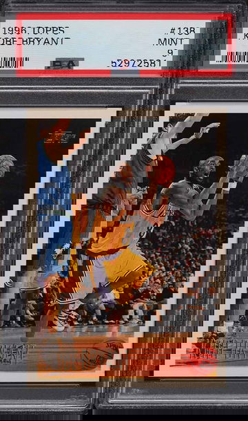 1996 TOPPS BASKETBALL KOBE BRYANT ROOKIE RC #138 PSA 9 MINT