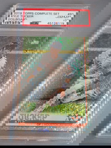 2019 Topps Complete Sets Kyle Tucker #60 Foilboard PSA 10  #/162