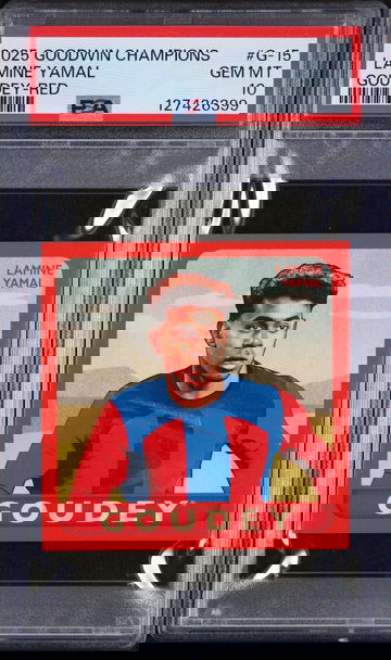 Lamine Yamal *PSA 10 POP 1* 2025 Upper Deck Goodwin Champions Goudey Red #G-15