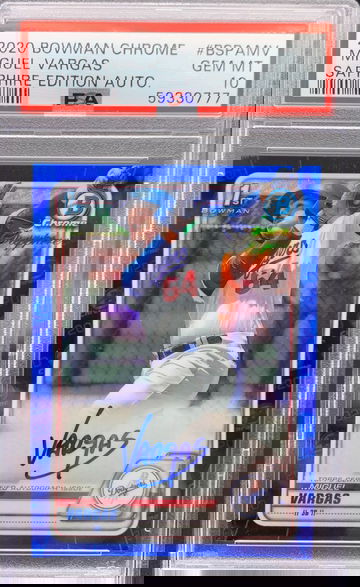 2020 Bowman Chrome Miguel Vargas Sapphire Edition Auto PSA 10