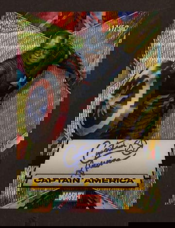 2025 Topps Marvel Chrome Facsimile Auto Captain America #FA-CA /50